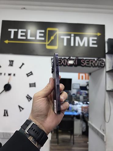 1:1 iphone: IPhone 14 Pro, 128 GB, Deep Purple, Zəmanət, Simsiz şarj, Face ID — 5