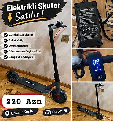 Elektrikli samokatlar: Aynur92👑kod1111 Qiymət: 220 AZN 🛴 ELEKTRİKLİ SKUTER SATILIR! ⚡ ✨ — 1