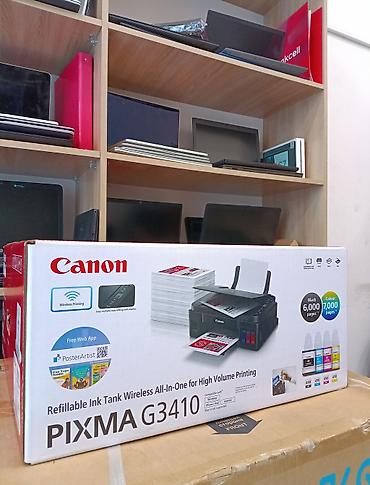 canon e414 printer: Canon PIXMA G3410 – doldurula bilən mürəkkəb çənli, simsiz — 1