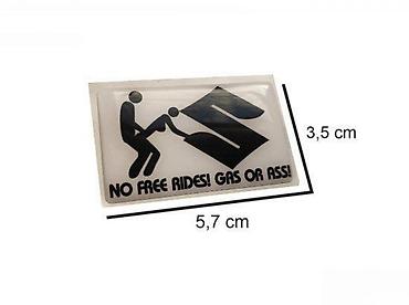 rubi sa: SUZUKI NO FREE RIDES - stiker - 920 📌 Opis: Samolepljivi stiker — 1