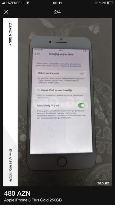 Apple iPhone: IPhone 8 Plus, 256 GB, Matte Gold