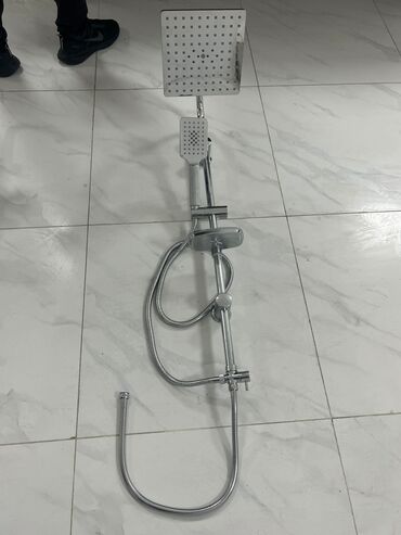 Duş üçün kranlar: Türkiyə Mallid Duş sistemi – yuxarı yağış duşu + əl duşu komplekti — 8