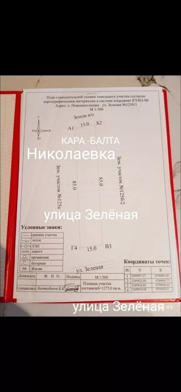 участок в орловке: 13 соток, Для строительства, Красная книга, Договор купли-продажи