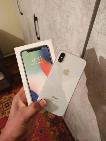 usb микрофон бишкек: IPhone X, Колдонулган, 64 ГБ, Ак, Коргоочу айнек, Каптама, Куту, 100 %