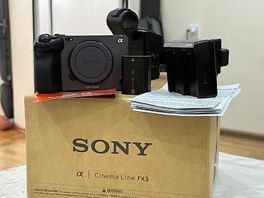 camera sony 1000: Sony Cinema Line FX3 – Full-Frame kino kamerası (E-mount) Paketdə: - — 5