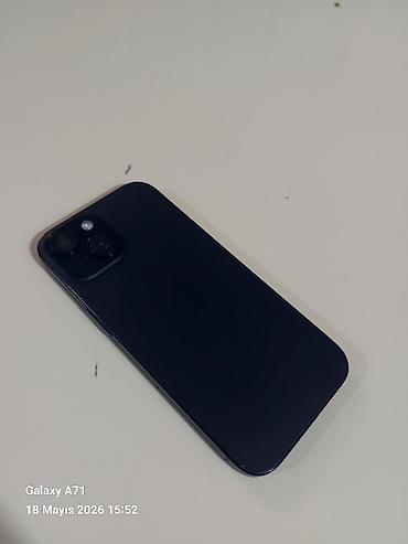 iphone se telefon: IPhone 15, 128 GB, Jet Black, Barmaq izi, Face ID — 4