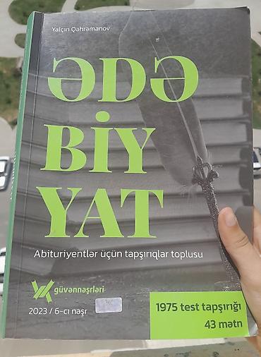 turk kitabları: Teptezedir.cox az istifade edilib.4 azn.
Ədəbiyyat güvən test toplusu — 1