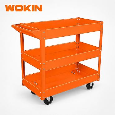 Оборудование для производства: №: 704 Məhsulun adı: Alət arabası W902133, 3 bölməli Brend: No Brand — 1