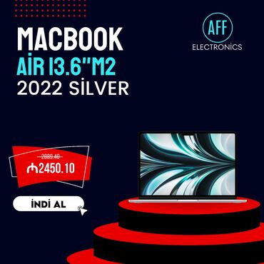 macbook air 11 inch fiyat: Yeni Apple MacBook, 13.5 ", Apple M2, 256 GB, Pulsuz çatdırılma