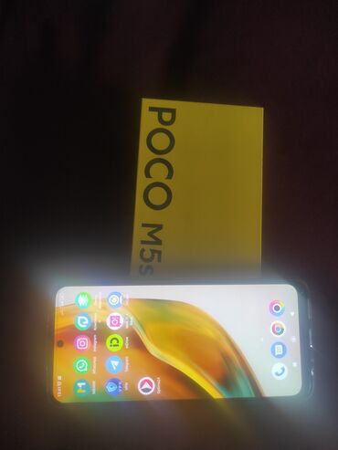 Poco: Poco M5s, 256 ГБ, түсү - Көк, 2 SIM