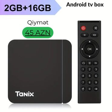 приставка смарт для телевизора: Yeni Smart TV boks 16 GB, Android, Ödənişli çatdırılma