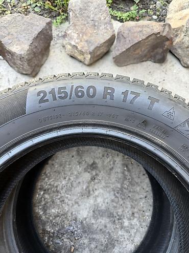 continental: Шины 215 / 60 / R 17, Зима, Б/у, Пара, Легковые, Япония, Continental — 3