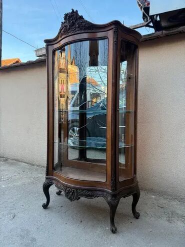 Stilske vitrine: Stilska antikvarna lučna vitrina - ODLIČNO STANJE - MOGUĆ PREVOZ — 2