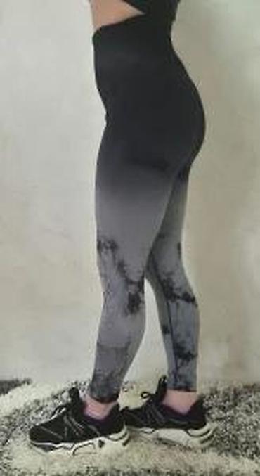 Helanke, biciklistički šortsevi: Ženske sportske helanke – visoki struk, bez šavova, elastične - — 21