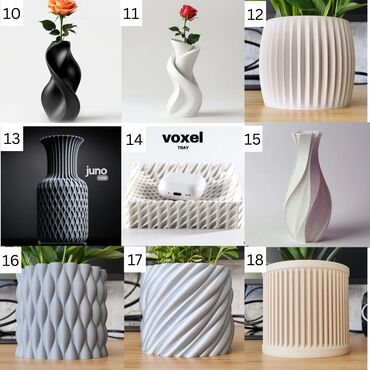 Вазы: Минималистичные 3D-печатные вазы Добавьте нотку современного — 9