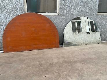 продажа зеркала: Продаю зеркало и ДСП полукруглая размеры указаны на фотографии. # — 4