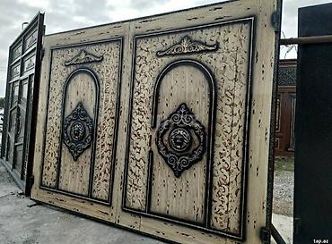 Дворовые ворота: 650manatdan bawlayan qiymetlerle istenilen olcude sifariw qebul olunur — 2