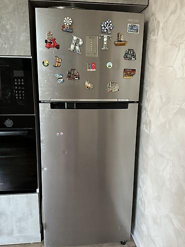 ucuz soyuducular: İşlənmiş 2 qapılı Samsung Soyuducu Satılır, rəng - Gümüşü, Təkərli — 1