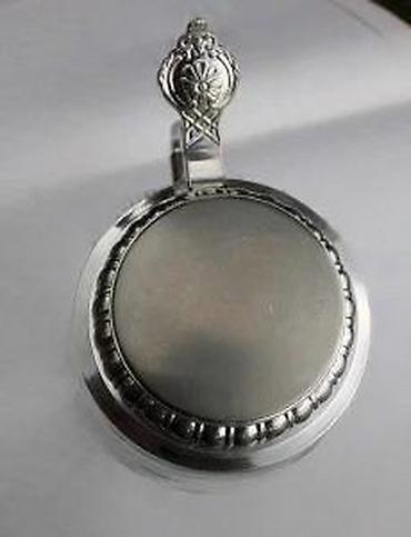 Staro posuđe i escajg: Vntag ORIGINAL BMF BIERSEIDEL Bubble Glass Stein Pevter 1950. Made in — 10