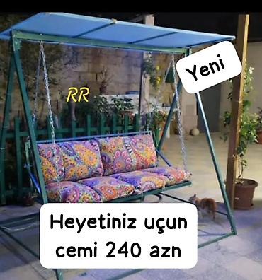 Bağ, çöl mebeli: Bağ evi və həyət üçün yelləncək – RR - Daşıma gücü: 200 kq - Üç — 2