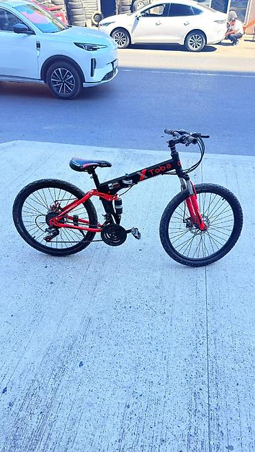velosipedler: Toba qatlanan mtb velosipedi - Əyləclər: ön disk əyləc, arxa — 5
