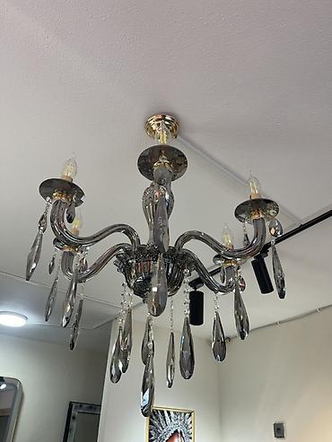 İşıqlandırma: Çılçıraq, 6 lampa, Şüşə — 1