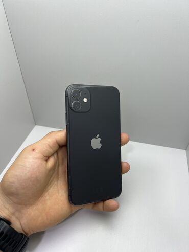 iphone xr купить бу: IPhone 11, Колдонулган, 64 ГБ, Кара, Коргоочу айнек, Каптама, Кабель, Бөлүп төлөө менен, 96 %
