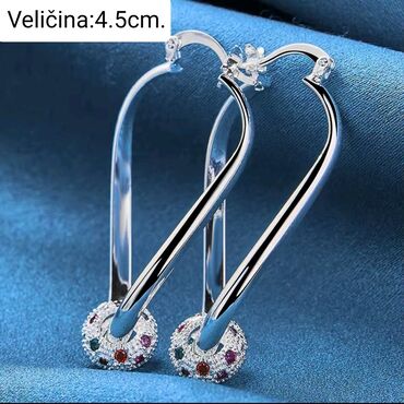 torba sa resama: Earrings set, Material: Cubic zirconia