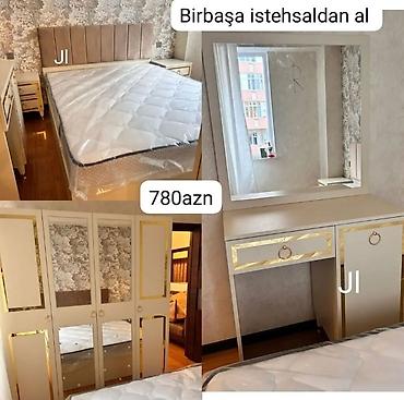 divar asilqan: Yataq otağı dəsti Komplektin tərkibi: - 2 nəfərlik çarpayı (yumşaq — 1