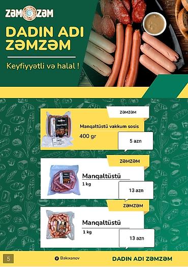 qoc ət lokbatan: ZƏMZƏM – Keyfiyyətli və halal ət məhsulları — 6