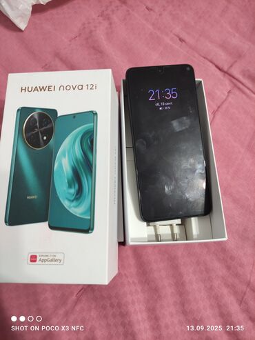 скупка ноутбуков ош: Huawei nova 12, Б/у, 128 ГБ, цвет - Зеленый, 2 SIM