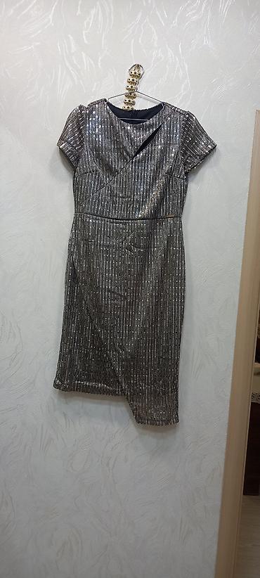 boler: Gümüşü payetli qısa ziyafət geyimi + bənövşəyi dəbdəbəli dantel bolero — 1