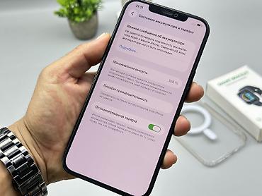 Мобильные телефоны и аксессуары: IPhone 12 Pro Max, Б/у, 128 ГБ, Синий, Защитное стекло, Чехол, 100 % — 10