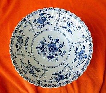 Činije: Indies Blue Johnson Brothers Ironstone Floral Swirl Englan. Old — 8