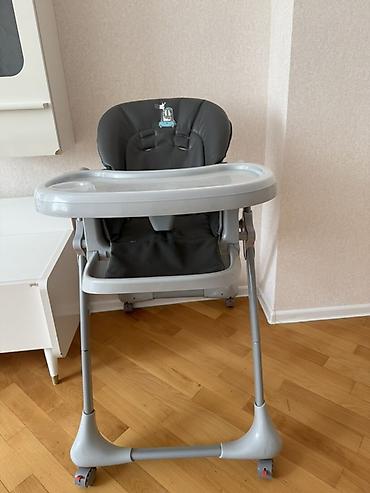 oturacagi: Uşaq yemək stulu - Rəng: boz/göy qurşağı tonlarında boz plastik və — 1