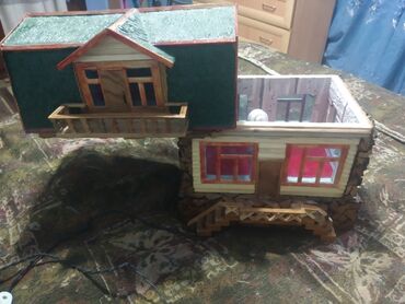 Детский мир: Деревянный домик светильник в комнату