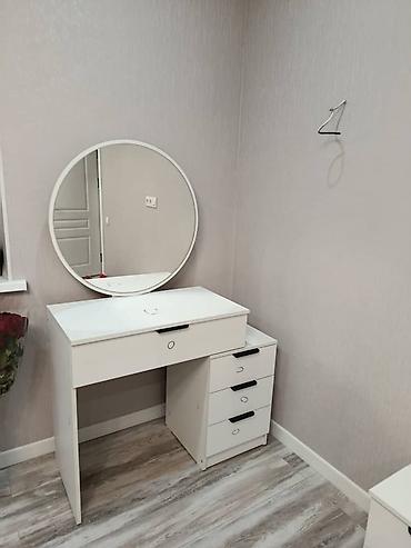 standing mirror: Туалетный столик, Новый, С зеркалом, цвет - Белый, ЛДСП, В рассрочку — 4