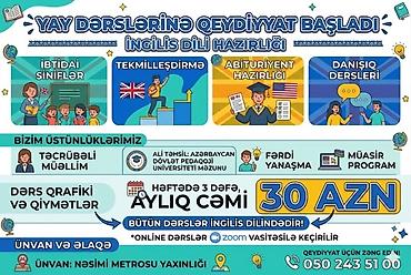 ingilis dili kurslari sumqayit: Xarici dil kursu, İngilis dili, Abituriyentlər üçün — 1