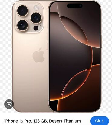 haylou gt1 qiyməti: IPhone 16 Pro, 128 GB, Desert Titanium, Face ID