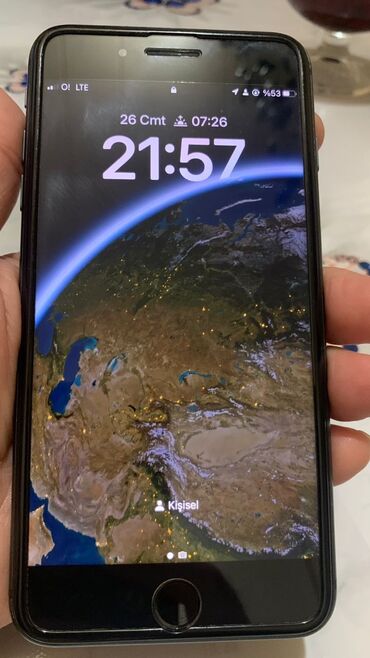 iphone replika: IPhone 8 Plus, Б/у, 256 ГБ, Black Titanium, Чехол, 100 %