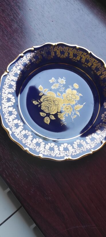 Nahar dəstləri və servizlər: Nahar dəsti, rəng - Göy, Farfor — 6