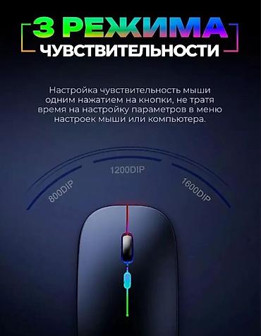 Компьютерные мышки: ✅ Беспроводная мышь 🐁 с RGB подсветкой (для — 2