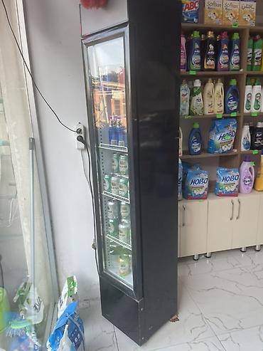 Mağaza üçün avadanlıq paketi - Şüşə qapılı içki soyuducusu: dik, dar