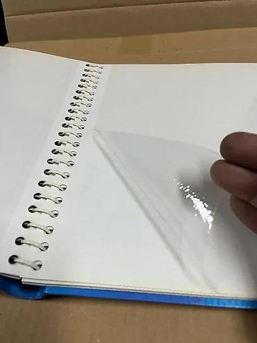 drvo stil слике: Tvrdo ukoričen foto-album/notes sa cvetnim motivom - Plava korica sa — 6