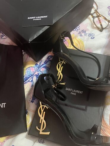 Tuflilər: Tuflilər, YSL, Ölçü: 38, rəng - Qara, Yeni