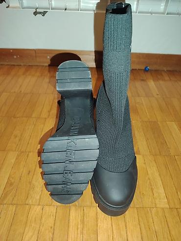 gleznjace 40: Calvin Klein Jeans ženske čizme na petu Ug 24cm - Model: sock boots sa — 5