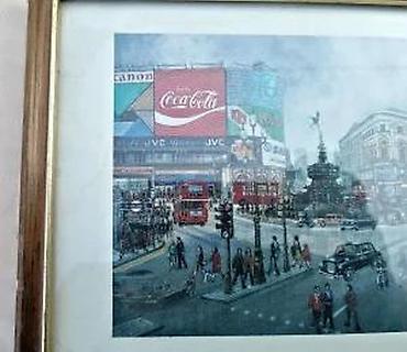 Slike i ramovi: London Picadilli Circus, H. Moss. Čuveni vintage otisak. COCA-COLA — 7