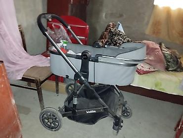 essek arabasi: Uşaq arabası – Kidillo, beşik tipli (lyulka) - Rəng: boz - Tip — 3