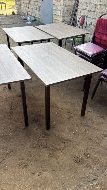 Masa və oturacaq dəstləri: Mətbəx üçün, Yeni, Açılmayan, Kvadrat masa, 4 stul — 6