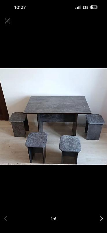 small table: Кухонный стол, Новый, Прямоугольный, Нераскладной — 2